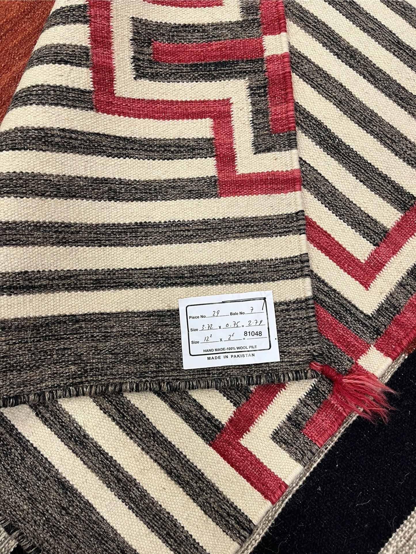 3 x 12 Southwest Modern Navajo-Style Kilim Rug Runner 81048