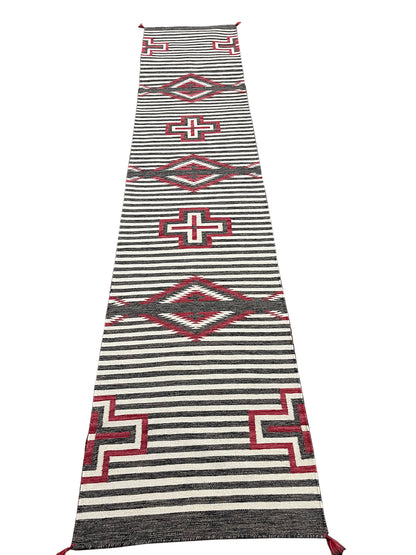 3 x 12 Southwest Modern Navajo-Style Kilim Rug Runner 81048