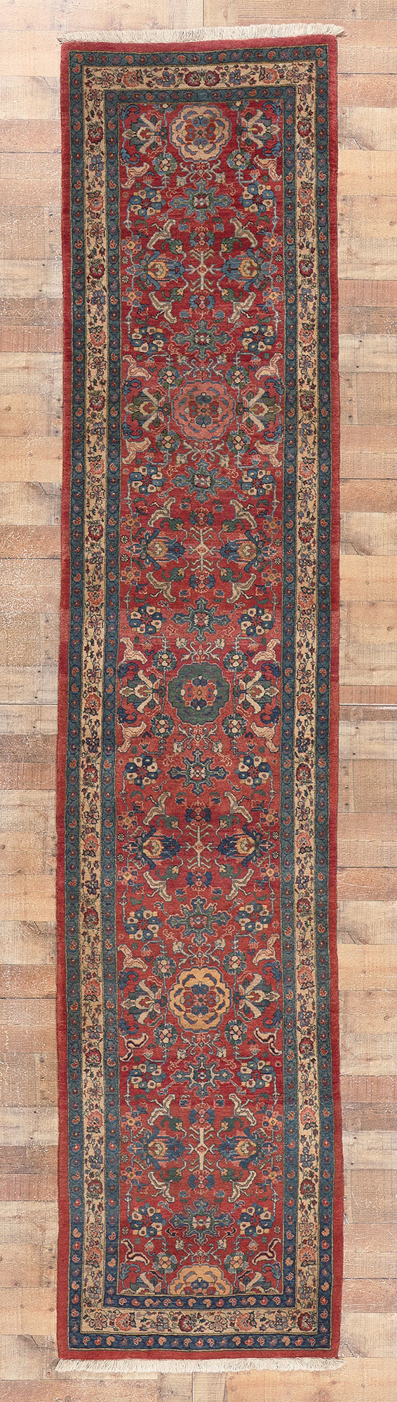 3 x 13 Antique Persian Bijar Runner 78565