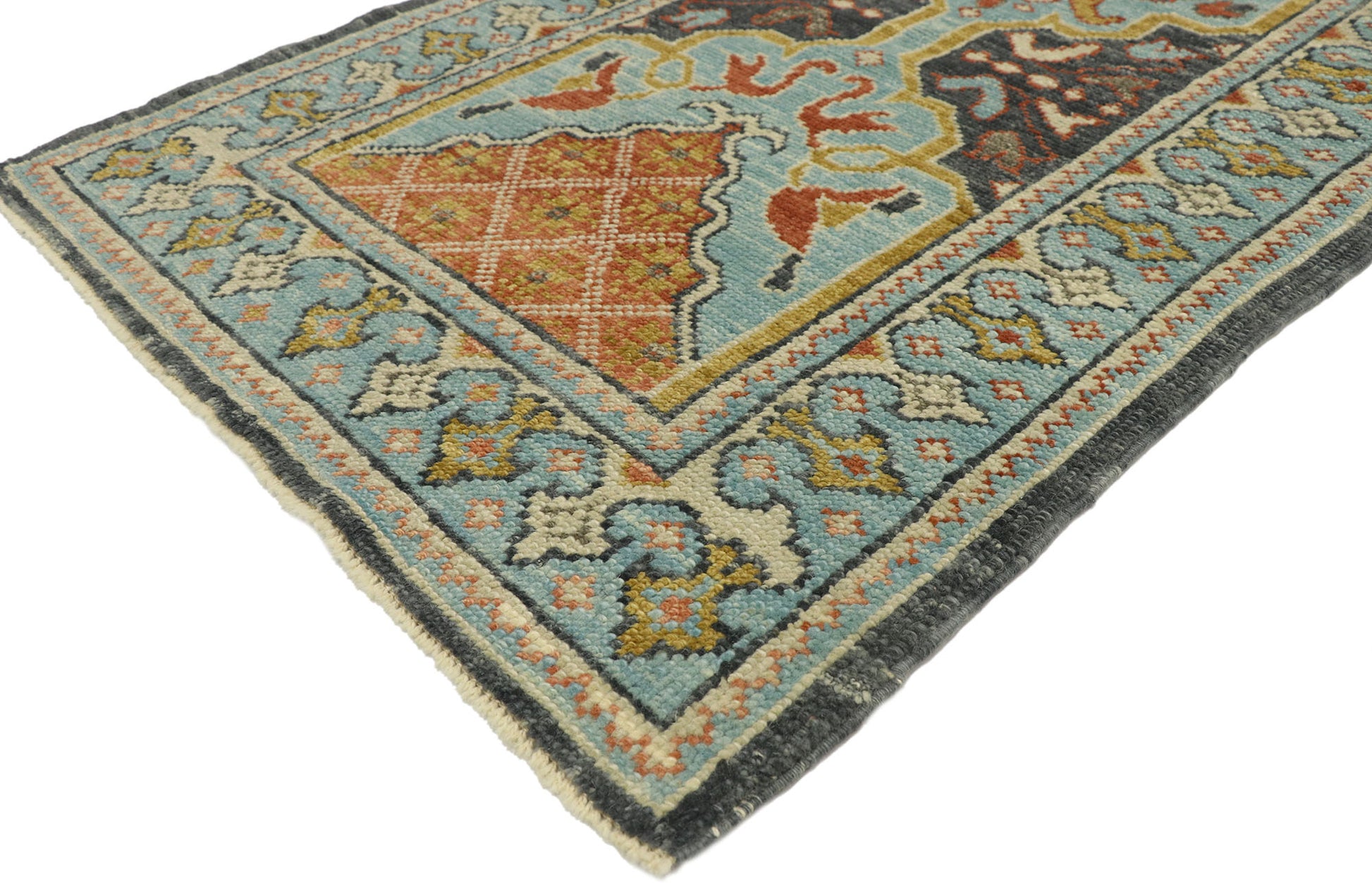 3 x 13 Colorful Turkish Oushak Runner 52825