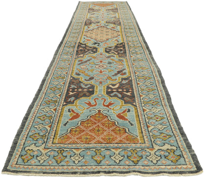 3 x 13 Colorful Turkish Oushak Runner 52825