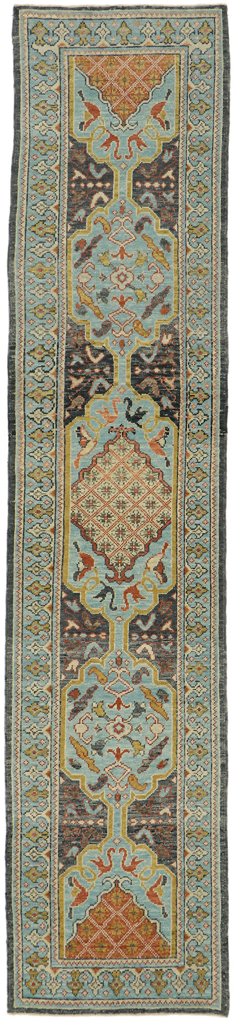 3 x 13 Colorful Turkish Oushak Runner 52825