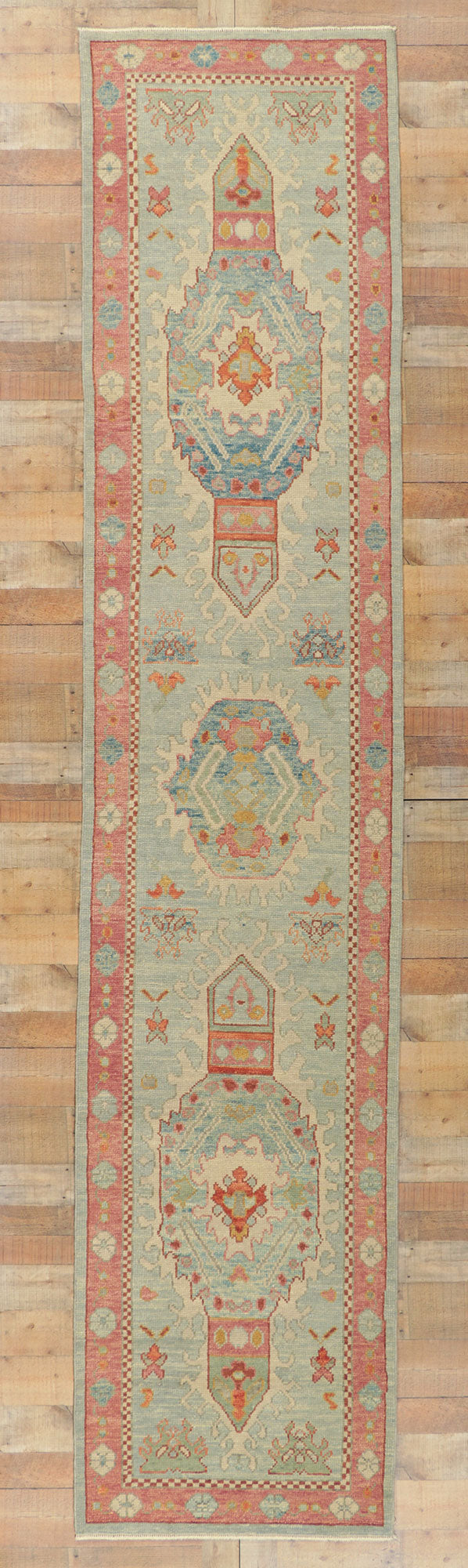 3 x 14 Turkish Oushak Runner 53810