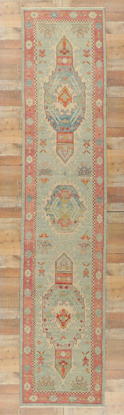 3 x 14 Turkish Oushak Runner 53810