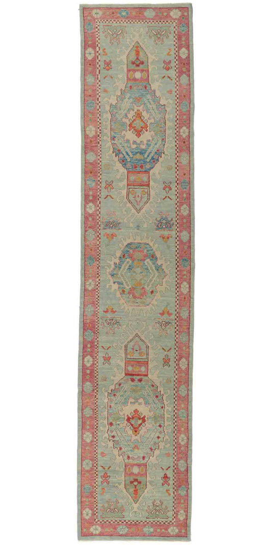 3 x 14 Turkish Oushak Runner 53810
