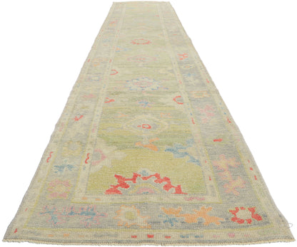 3 x 16 Colorful Turkish Oushak Rug 53823