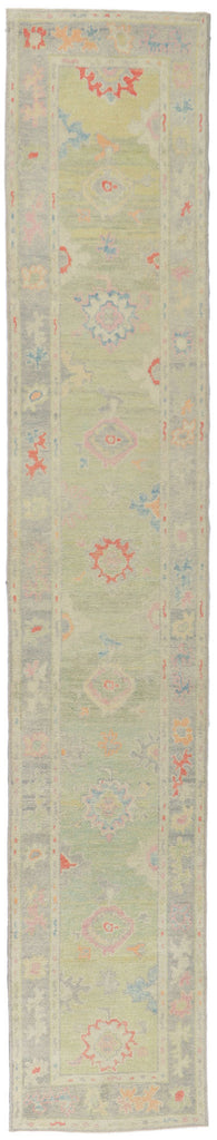 3 x 16 Colorful Turkish Oushak Rug 53823