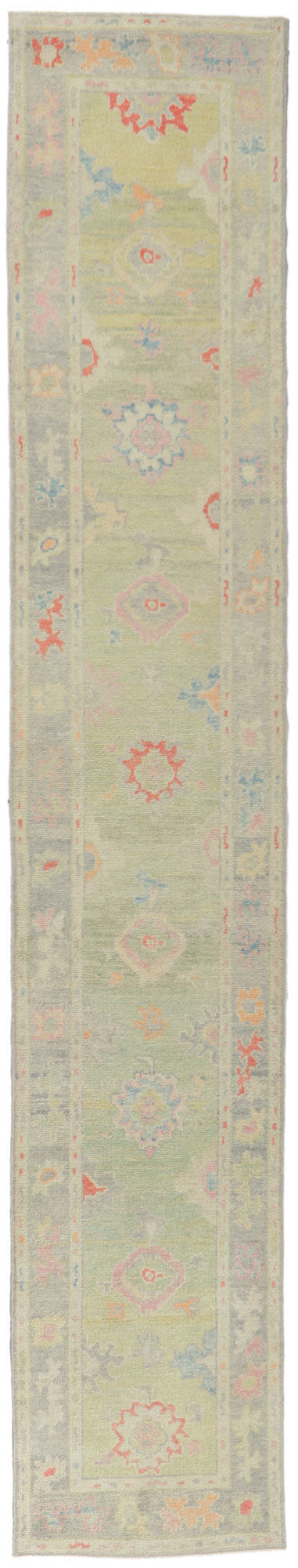 3 x 16 Colorful Turkish Oushak Rug 53823