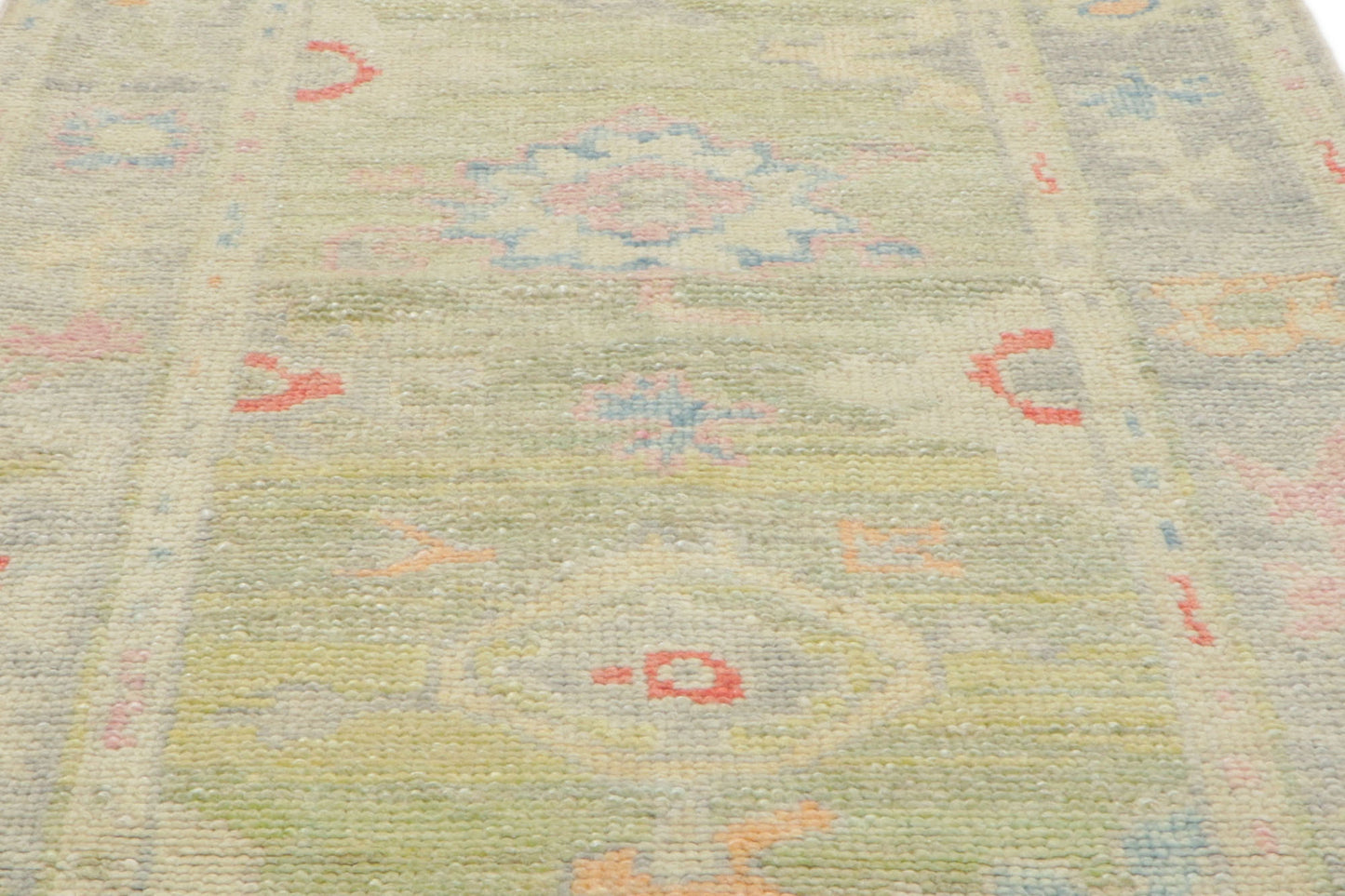 3 x 16 Colorful Turkish Oushak Rug 53823