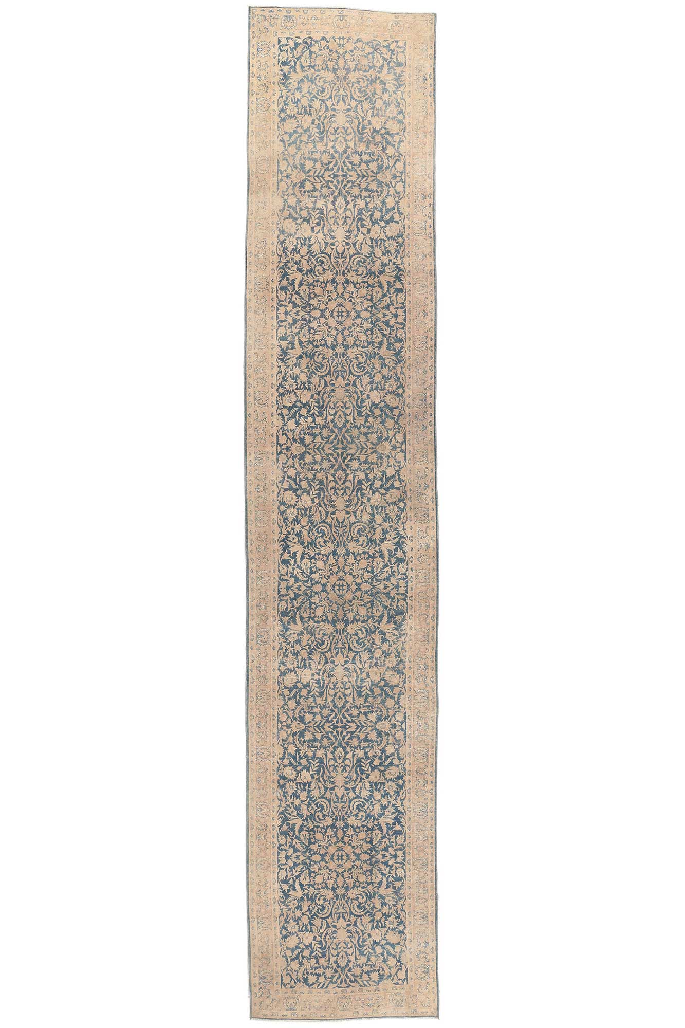 3 x 16 Antique Persian Kashan Rug 53866