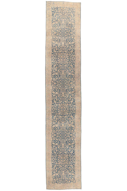 3 x 16 Antique Persian Kashan Rug 53866