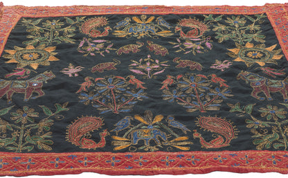 3 x 3 Vintage Tree of Life Embroidered Tapestry 78459
