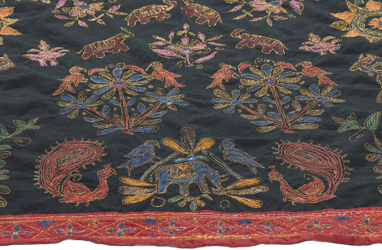 3 x 3 Vintage Tree of Life Embroidered Tapestry 78459