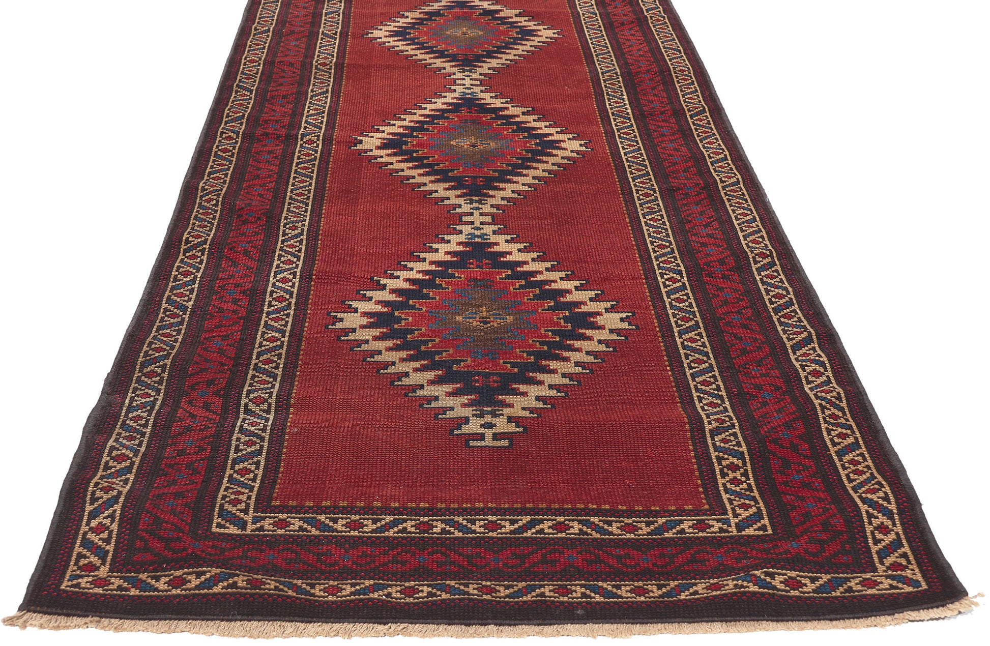 3 x 32 Antique Caucasian Karabagh Runner 53867