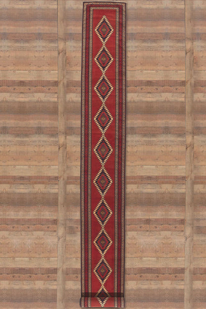 3 x 32 Antique Caucasian Karabagh Runner 53867