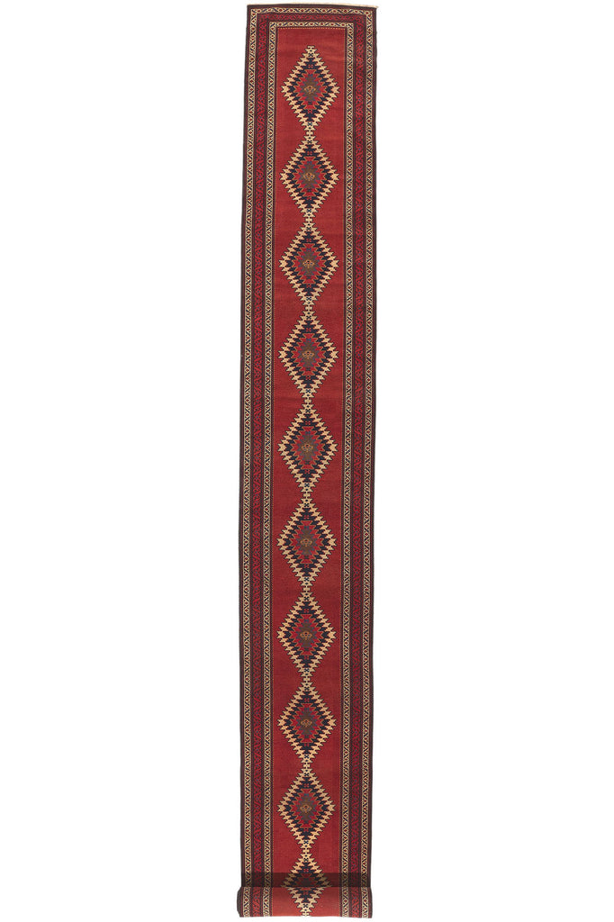 3 x 32 Antique Caucasian Karabagh Runner 53867