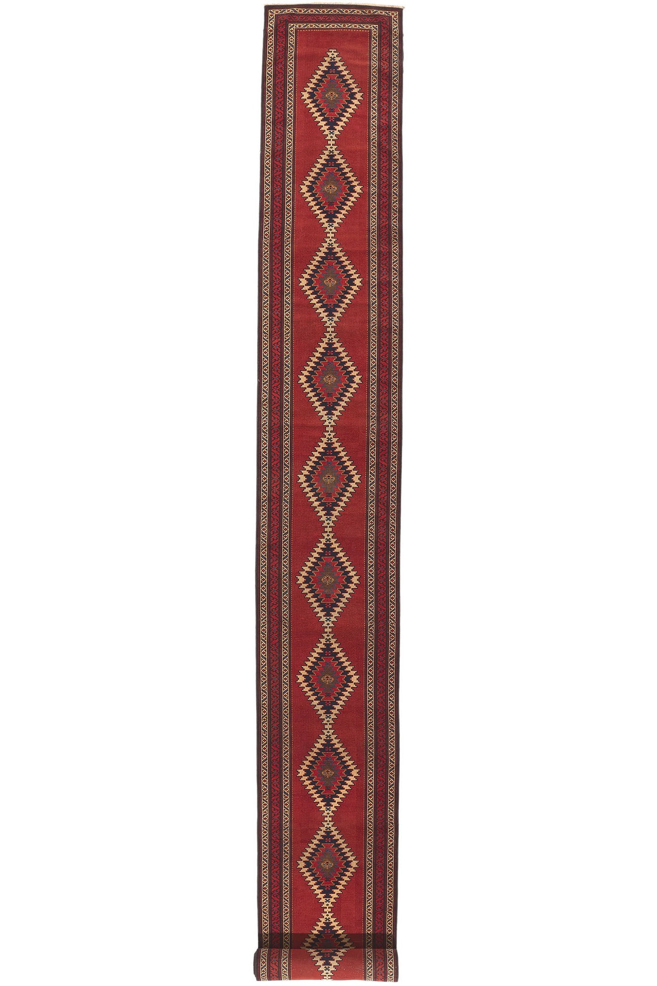 3 x 32 Antique Caucasian Karabagh Runner 53867