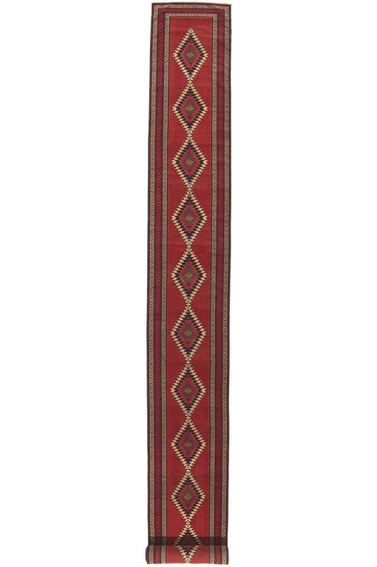 3 x 32 Antique Caucasian Karabagh Runner 53867