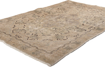 3 x 4 Vintage Persian Tabriz Rug 78575