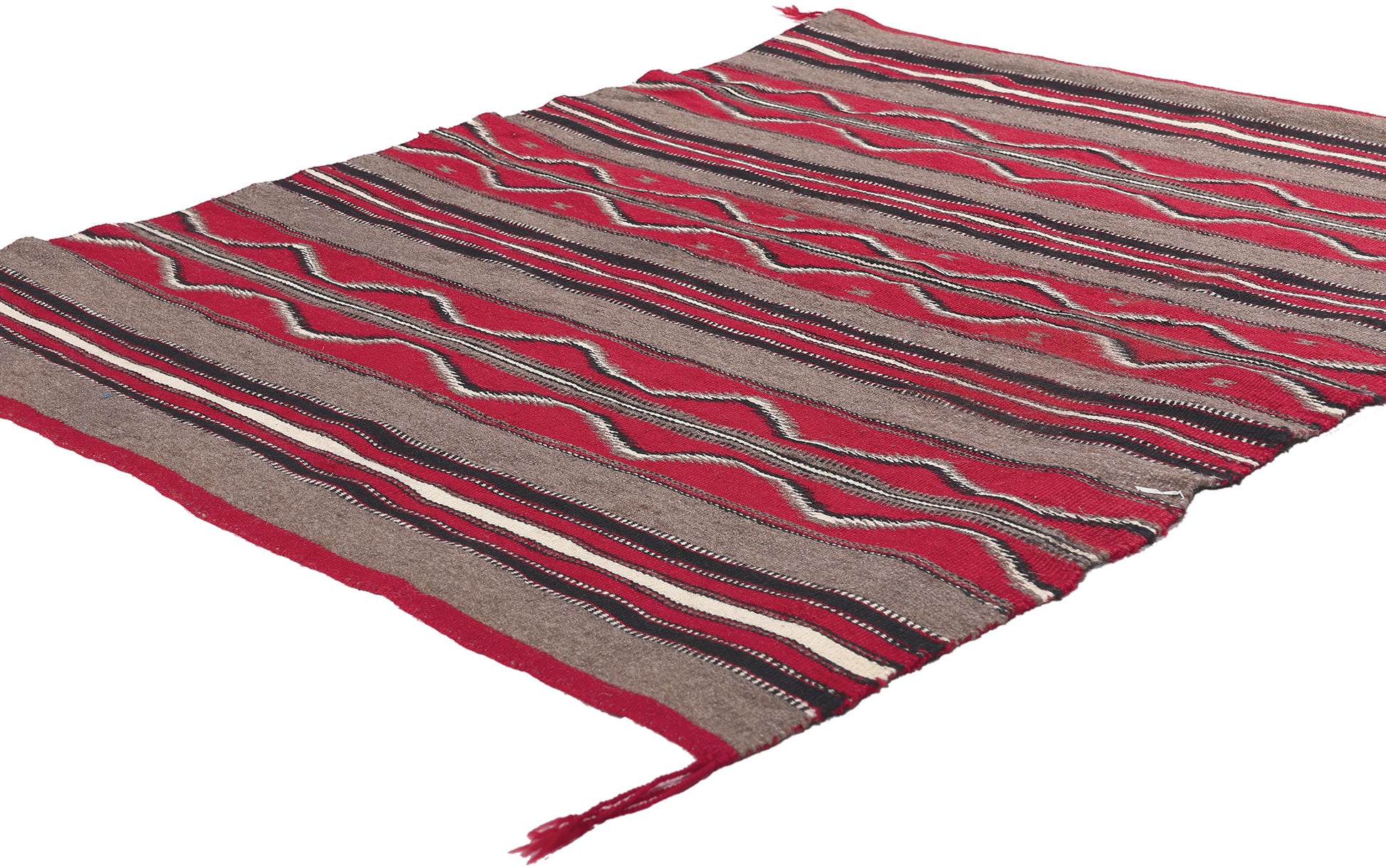 3 x 4 Antique Navajo Blanket Rug 78557