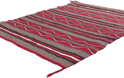 3 x 4 Antique Navajo Blanket Rug 78557