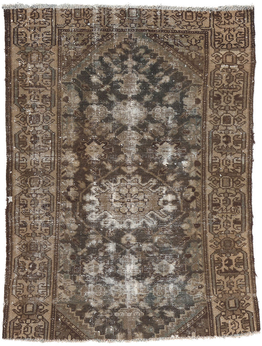 3 x 4 Antique Persian Hamadan Rug 78577