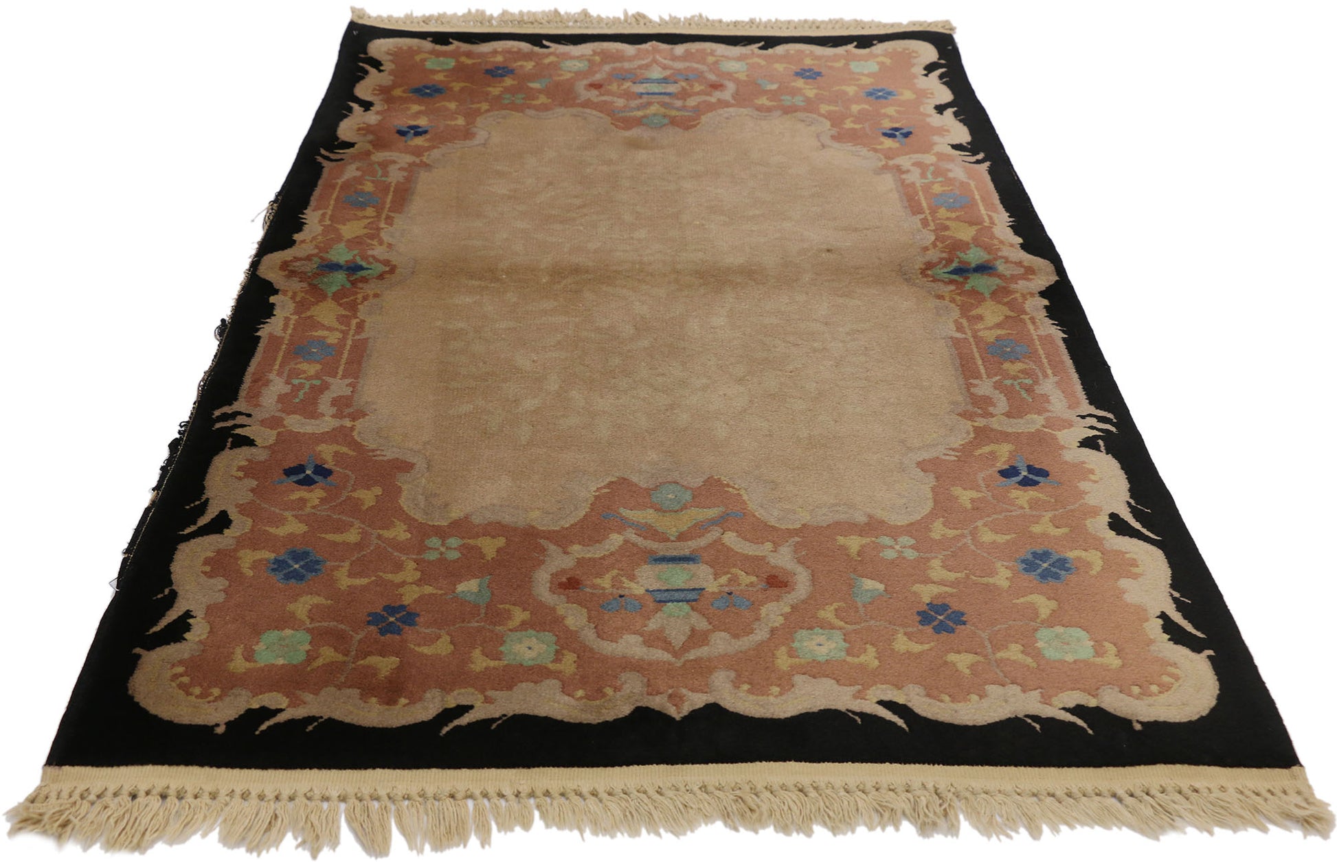 3 x 5 Antique Chinese Art Deco Rug 70718