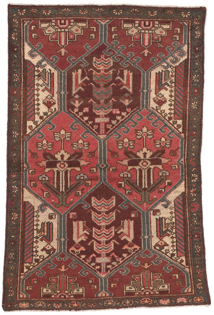 3 x 5 Vintage Persian Bakhtiari Rug 61252