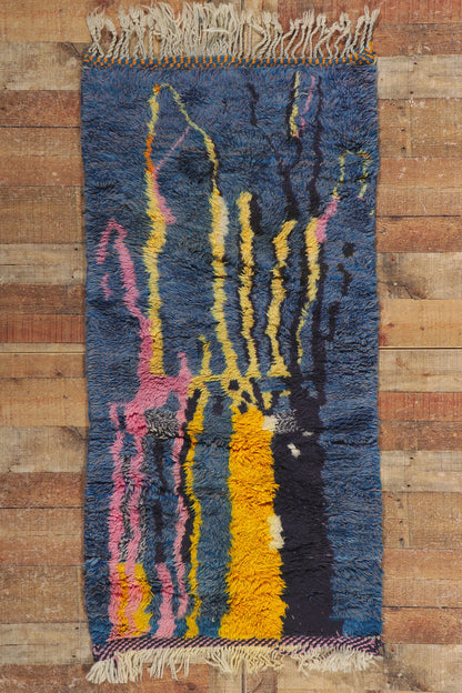 3 x 5 Colorful Abstract Moroccan Rug 21132