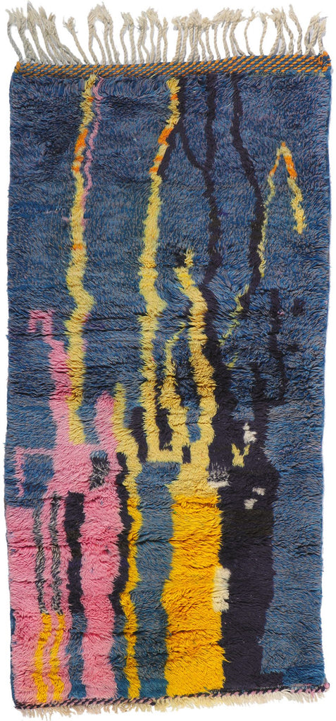 3 x 5 Colorful Abstract Moroccan Rug 21133