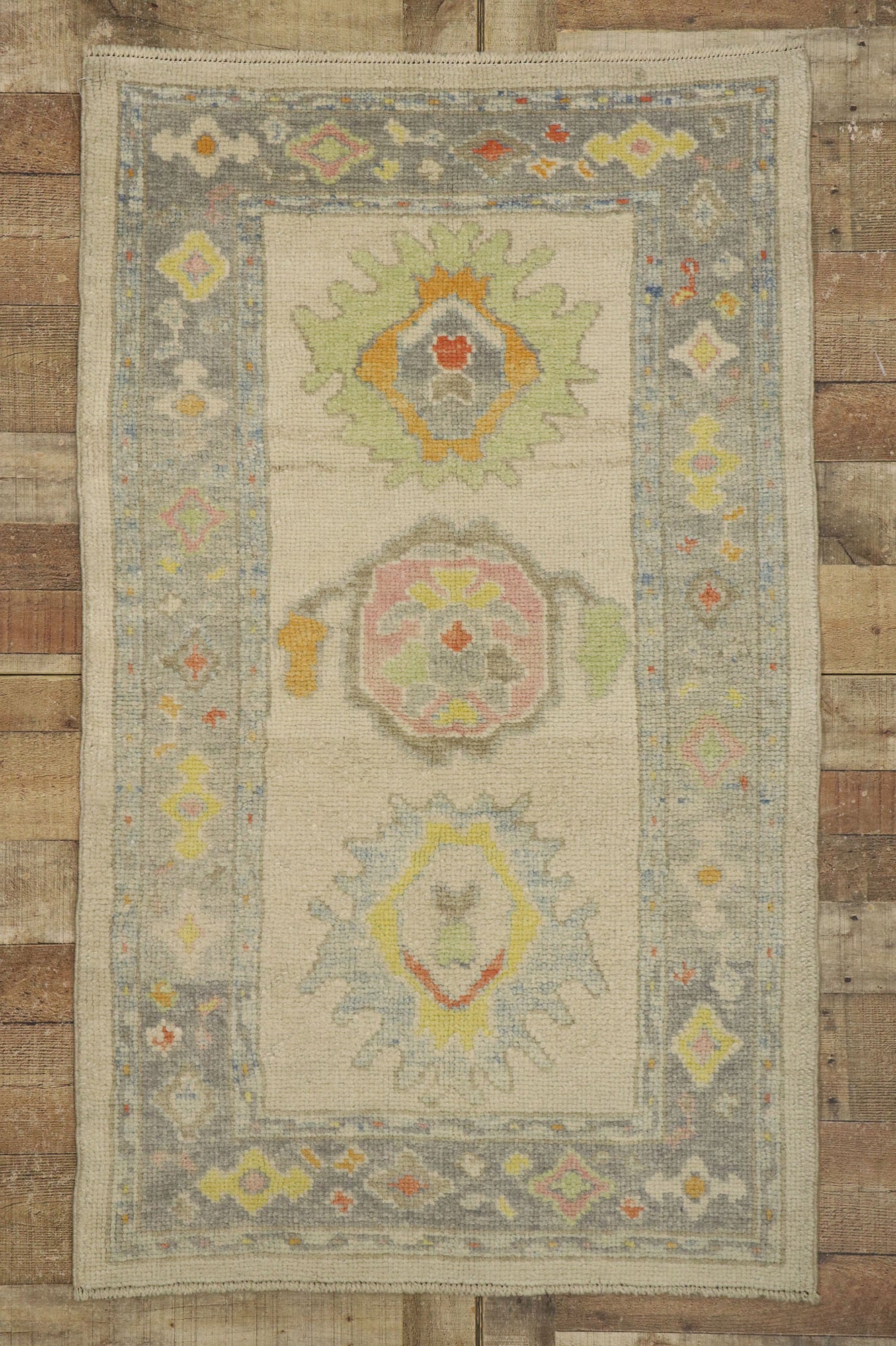 3 x 5 Colorful Turkish Oushak Rug 53594