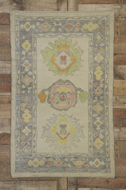 3 x 5 Colorful Turkish Oushak Rug 53595