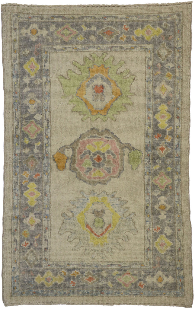 3 x 5 Colorful Turkish Oushak Rug 53595