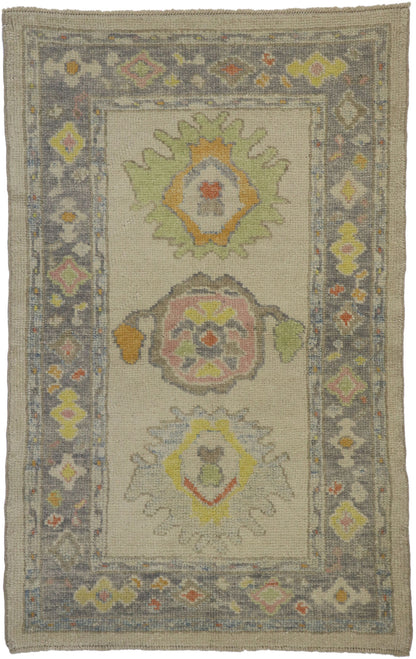 3 x 5 Colorful Turkish Oushak Rug 53595