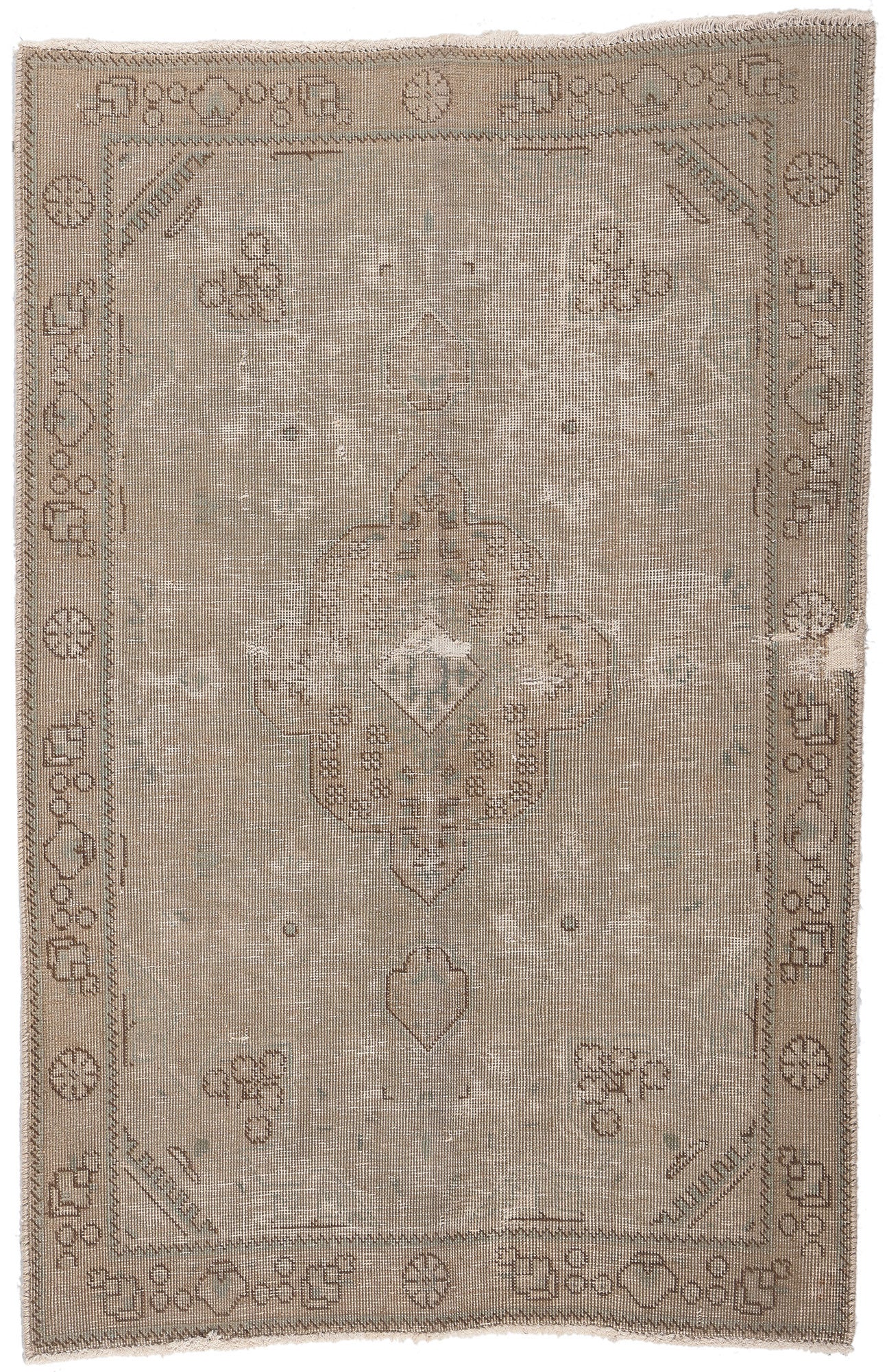 3 x 5 Vintage Persian Tabriz Rug 78573