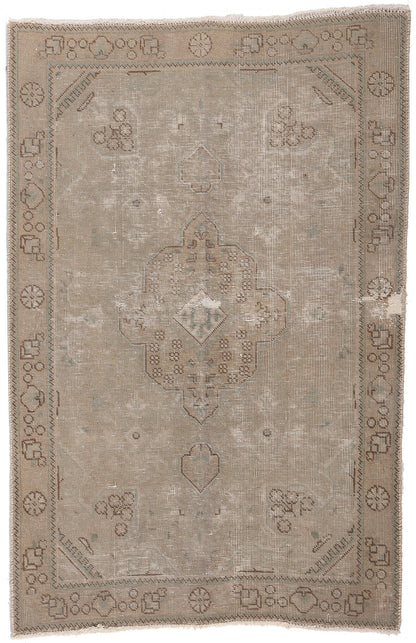 3 x 5 Vintage Persian Tabriz Rug 78573