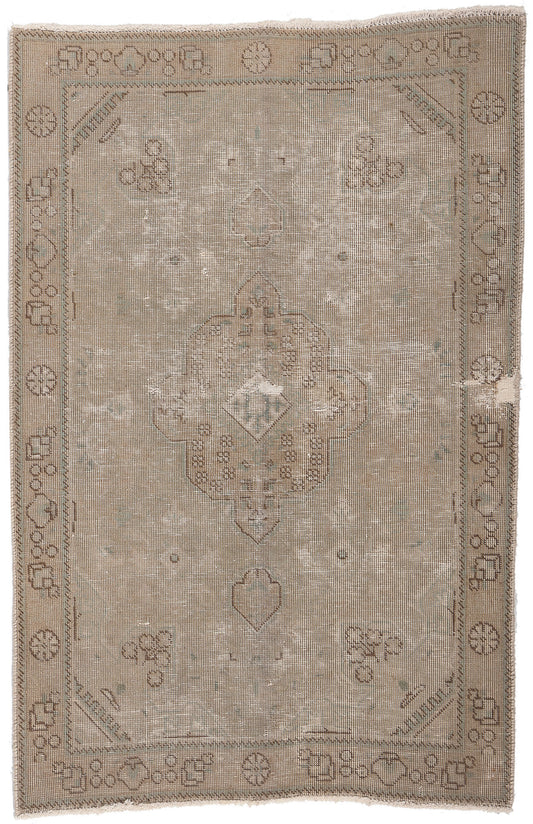 3 x 5 Vintage Persian Tabriz Rug 78573