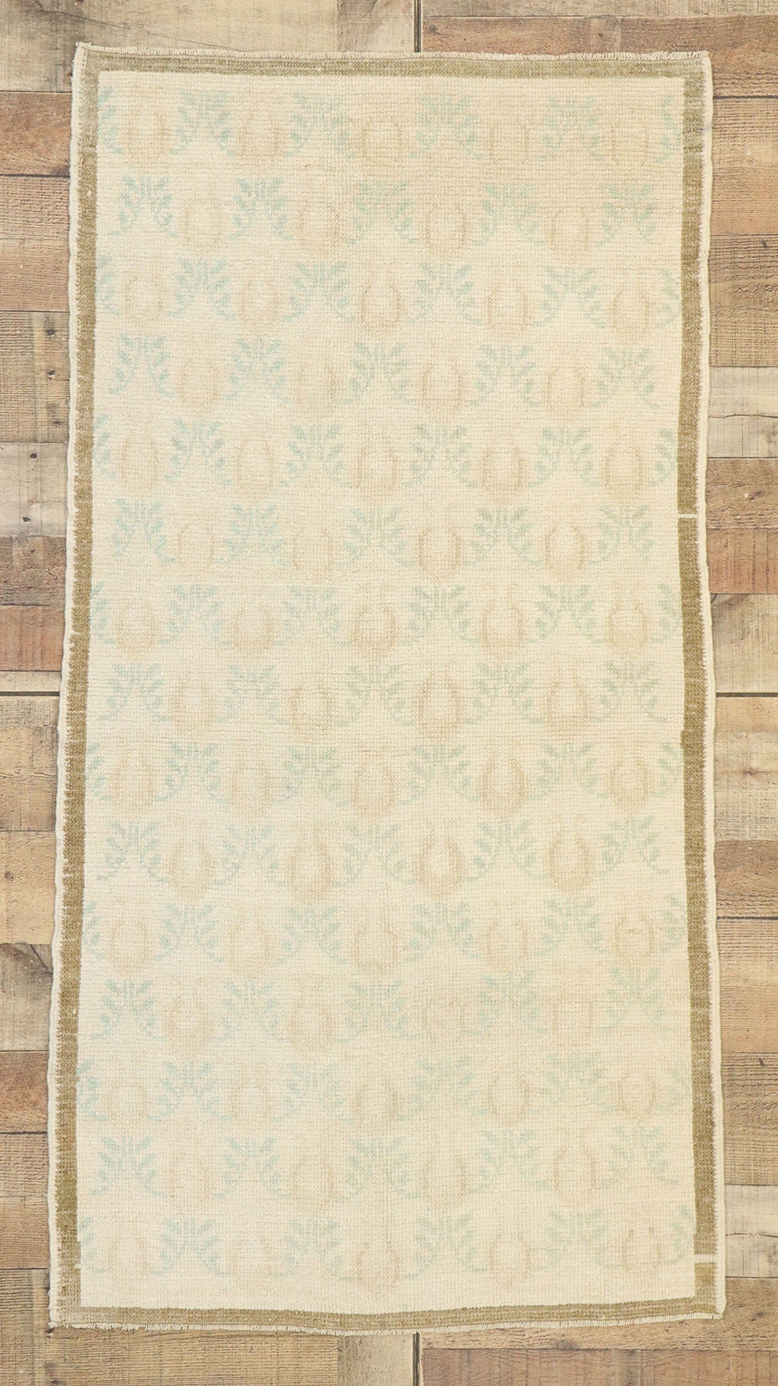 3 x 5 Vintage Turkish Oushak Rug 52983