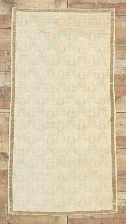 3 x 5 Vintage Turkish Oushak Rug 52983
