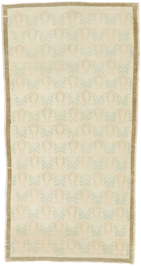 3 x 5 Vintage Turkish Oushak Rug 52983