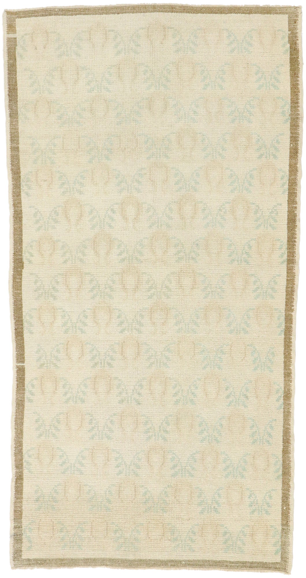 3 x 5 Vintage Turkish Oushak Rug 52983