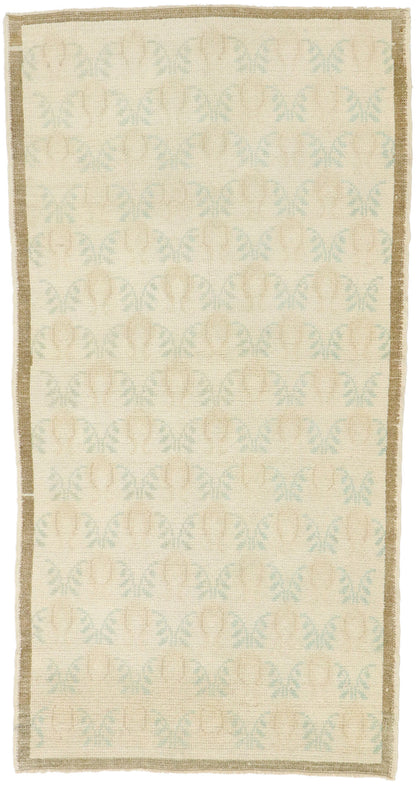 3 x 5 Vintage Turkish Oushak Rug 52983