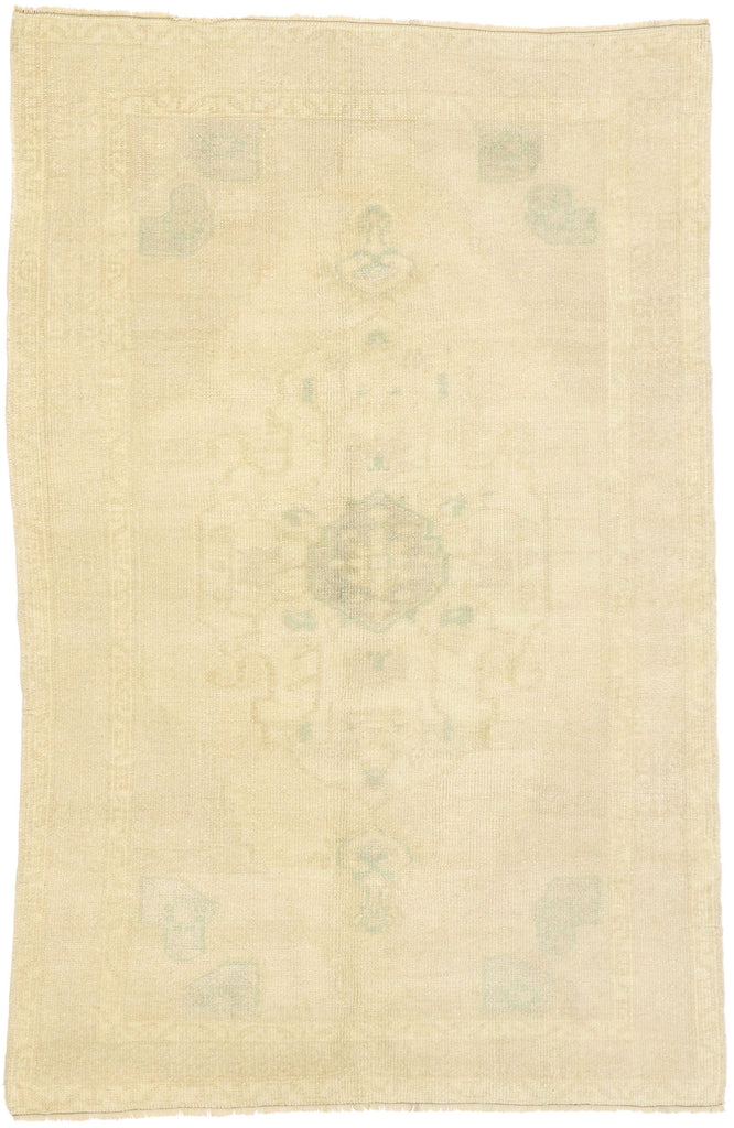 3 x 5 Vintage Turkish Oushak Rug 52971