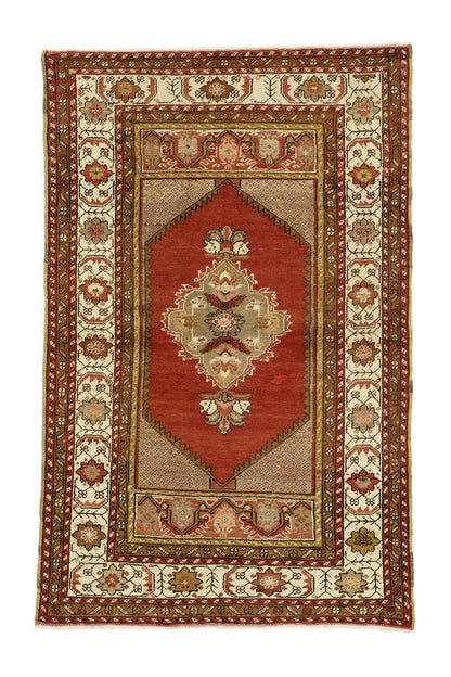 3 x 5 Vintage Turkish Oushak Rug 73840