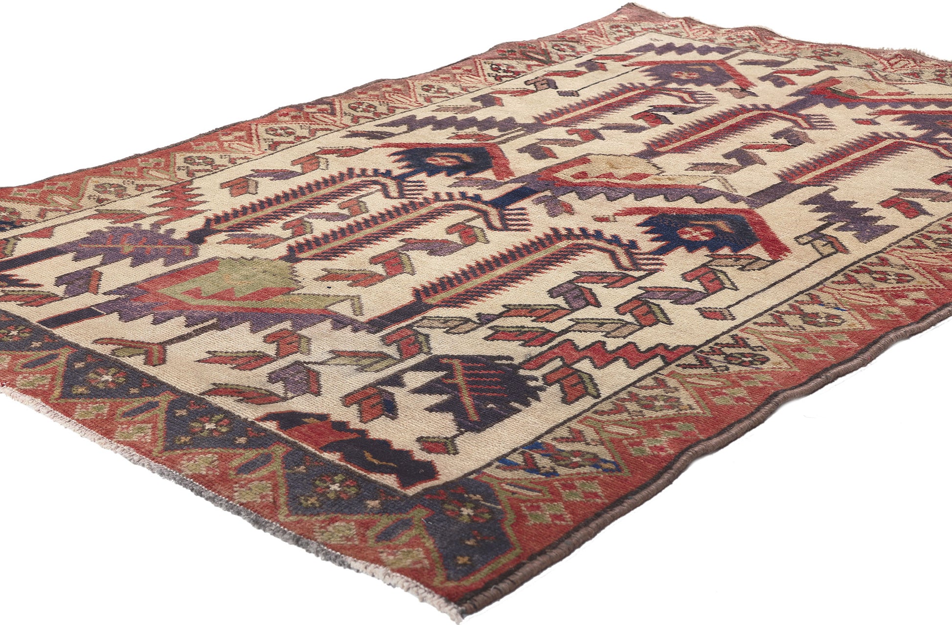 3 x 5 Vintage Persian Malayer Rug 61237