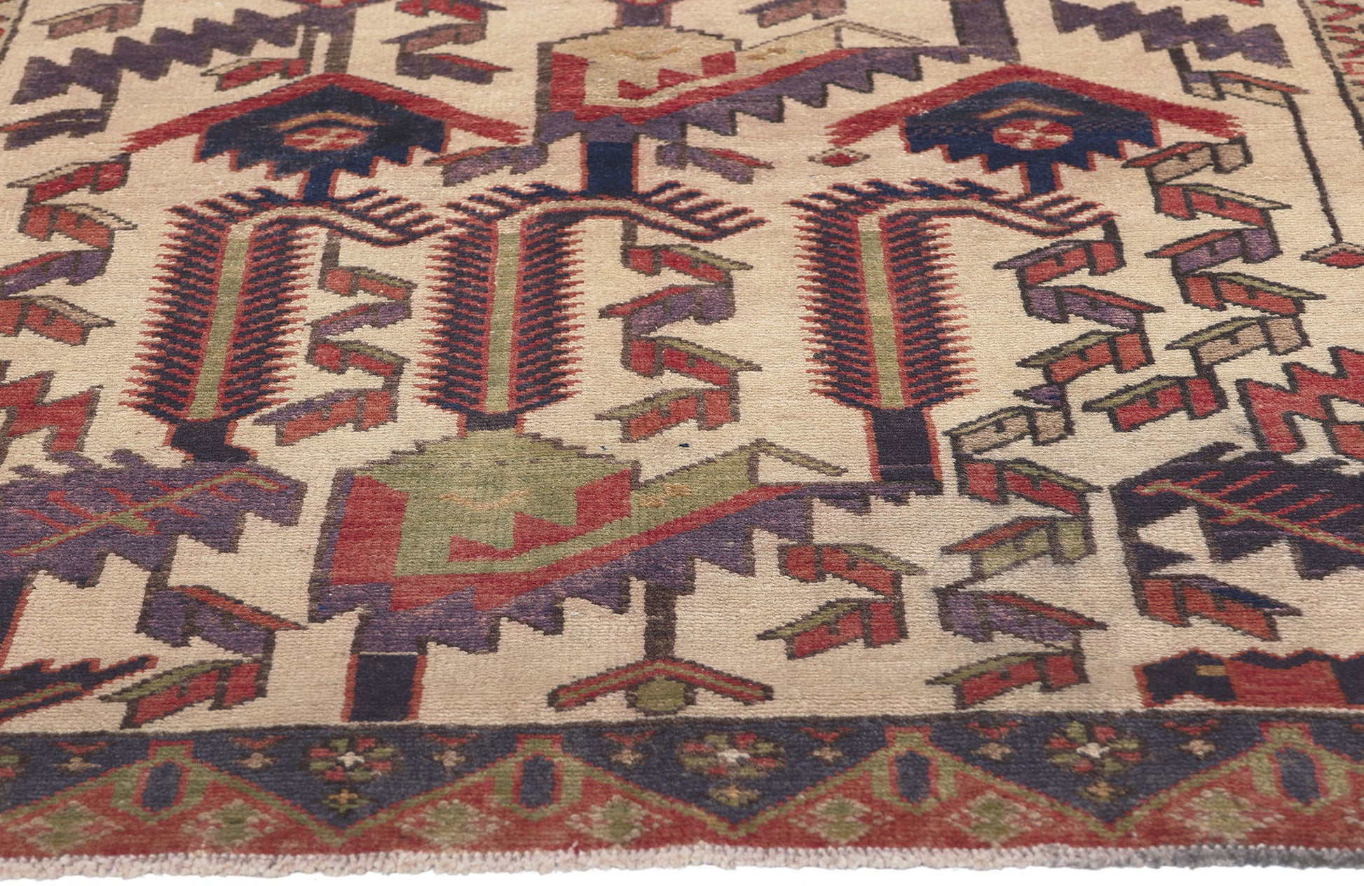3 x 5 Vintage Persian Malayer Rug 61237