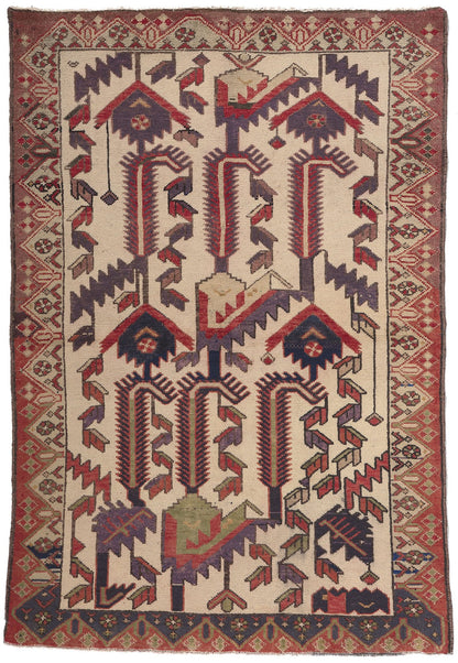 3 x 5 Vintage Persian Malayer Rug 61237