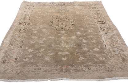 3 x 5 Vintage Persian Kashan Rug 78576