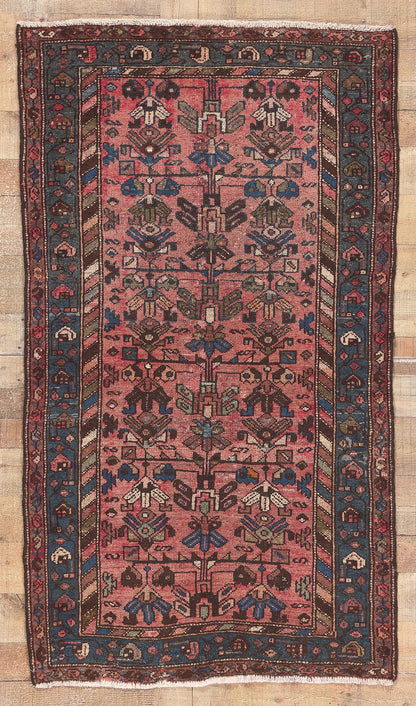 3 x 6 Antique Persian Hamadan Rug 61238