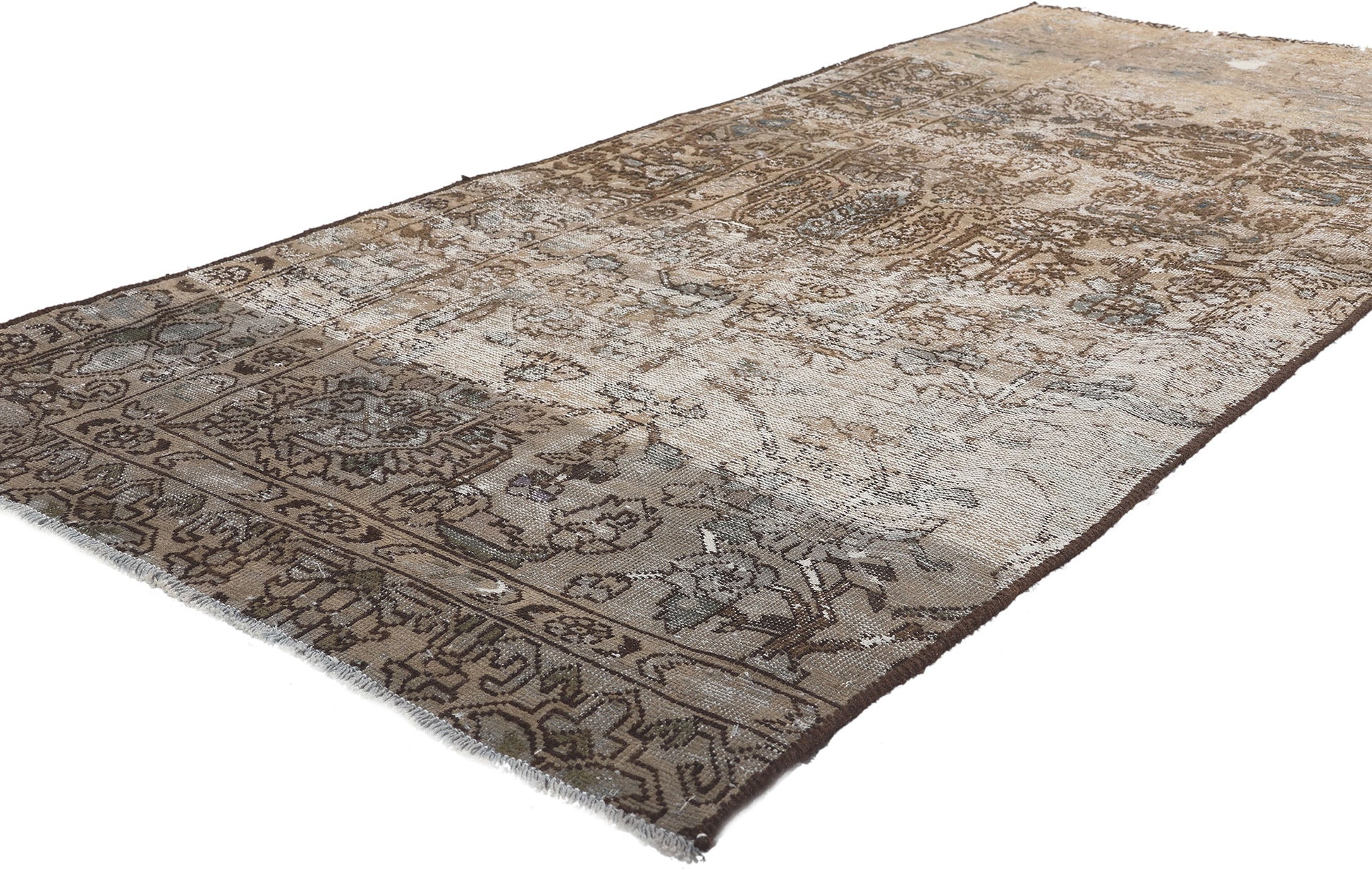 3 x 7 Antique Persian Bakhtiari Rug 78602